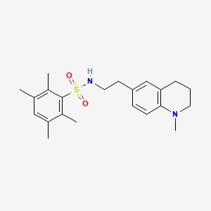 2,3,5,6-tetramethyl-N-(2-(1-methyl-1,2,3,4-tetrahydroquinolin-6-yl)ethyl)benzenesulfonamide