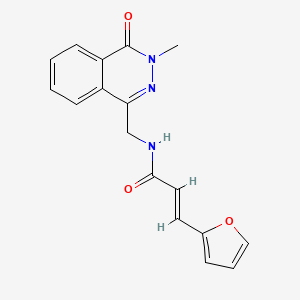 (E)-3-(furan-2-yl)-N-((3-methyl-4-oxo-3,4-dihydrophthalazin-1-yl)methyl)acrylamide