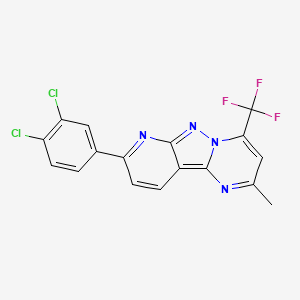 8-(3,4-Dichlorophenyl)-2-methyl-4-(trifluoromethyl)pyrido[2',3':3,4]pyrazolo[1,5-a]pyrimidine