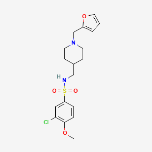 3-chloro-N-((1-(furan-2-ylmethyl)piperidin-4-yl)methyl)-4-methoxybenzenesulfonamide