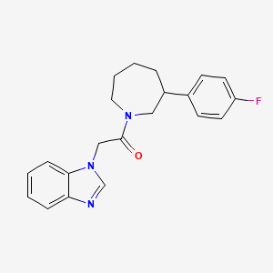 2-(1H-benzo[d]imidazol-1-yl)-1-(3-(4-fluorophenyl)azepan-1-yl)ethanone