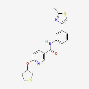 N-(3-(2-methylthiazol-4-yl)phenyl)-6-((tetrahydrothiophen-3-yl)oxy)nicotinamide
