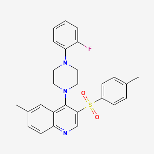 4-(4-(2-Fluorophenyl)piperazin-1-yl)-6-methyl-3-tosylquinoline