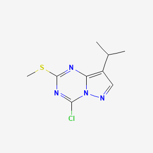 4-Chloro-8-isopropyl-2-methylsulfanyl-pyrazolo[1,5-a][1,3,5]triazine