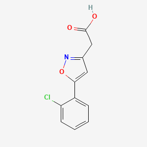 2-[5-(2-Chlorophenyl)-1,2-oxazol-3-yl]acetic acid