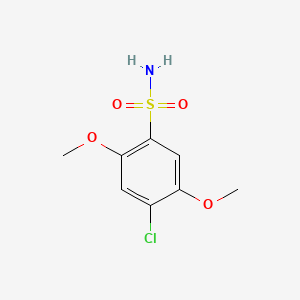 molecular formula C8H10ClNO4S B2508616 4-Chloro-2,5-dimethoxybenzenesulfonamide CAS No. 106038-02-2
