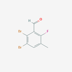 2,3-Dibromo-6-fluoro-5-methylbenzaldehyde