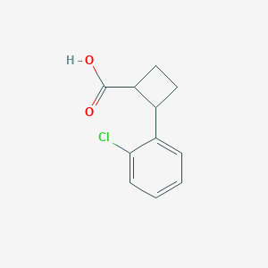 2-(2-Chlorophenyl)cyclobutane-1-carboxylic acid