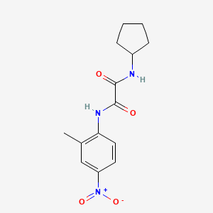 N1-cyclopentyl-N2-(2-methyl-4-nitrophenyl)oxalamide