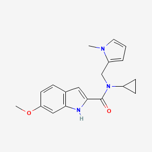N-cyclopropyl-6-methoxy-N-((1-methyl-1H-pyrrol-2-yl)methyl)-1H-indole-2-carboxamide