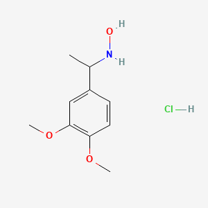 N-[1-(3,4-Dimethoxyphenyl)ethyl]hydroxylamine;hydrochloride