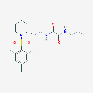 N1-(2-(1-(mesitylsulfonyl)piperidin-2-yl)ethyl)-N2-propyloxalamide