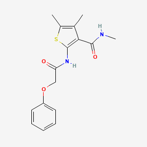 N,4,5-trimethyl-2-(2-phenoxyacetamido)thiophene-3-carboxamide