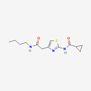 N-(4-(2-(butylamino)-2-oxoethyl)thiazol-2-yl)cyclopropanecarboxamide