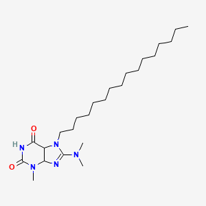 molecular formula C24H43N5O2 B2508702 8-(dimethylamino)-7-hexadecyl-3-methyl-2,3,6,7-tetrahydro-1H-purine-2,6-dione CAS No. 374918-15-7