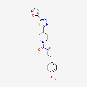 4-(5-(furan-2-yl)-1,3,4-thiadiazol-2-yl)-N-(4-methoxyphenethyl)piperidine-1-carboxamide