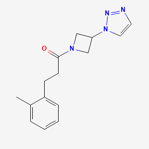 1-(3-(1H-1,2,3-triazol-1-yl)azetidin-1-yl)-3-(o-tolyl)propan-1-one