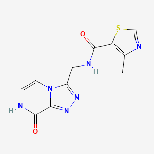 N-((8-hydroxy-[1,2,4]triazolo[4,3-a]pyrazin-3-yl)methyl)-4-methylthiazole-5-carboxamide