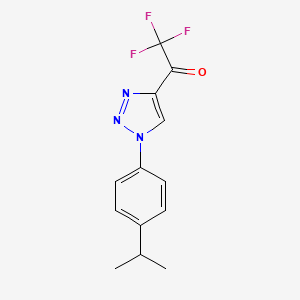 2,2,2-Trifluoro-1-[1-(4-propan-2-ylphenyl)triazol-4-yl]ethanone