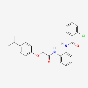 2-chloro-N-(2-(2-(4-isopropylphenoxy)acetamido)phenyl)benzamide