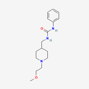 1-((1-(2-Methoxyethyl)piperidin-4-yl)methyl)-3-phenylurea