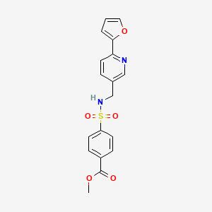 methyl 4-(N-((6-(furan-2-yl)pyridin-3-yl)methyl)sulfamoyl)benzoate