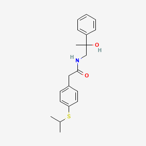 N-(2-hydroxy-2-phenylpropyl)-2-(4-(isopropylthio)phenyl)acetamide