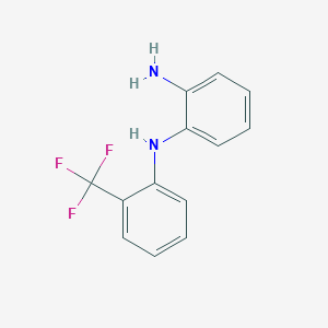 molecular formula C13H11F3N2 B2508742 N1-[2-(trifluoromethyl)phenyl]benzene-1,2-diamine CAS No. 1038384-29-0