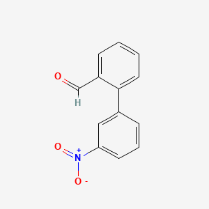 molecular formula C13H9NO3 B2508745 3'-Nitro[1,1'-biphenyl]-2-carbaldehyde CAS No. 209863-08-1