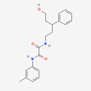 N1-(5-hydroxy-3-phenylpentyl)-N2-(m-tolyl)oxalamide