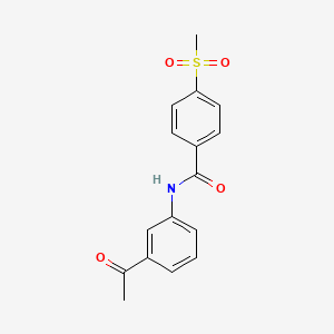 N-(3-acetylphenyl)-4-methylsulfonylbenzamide