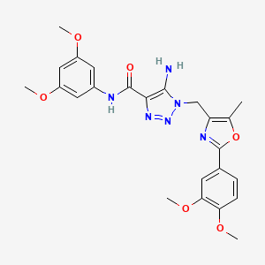 2-(4-Fluorophenyl)-3-[3-(4-methylpiperidin-1-yl)-3-oxopropyl]imidazo[1,2-a]pyridine