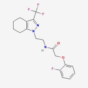 2-(2-fluorophenoxy)-N-(2-(3-(trifluoromethyl)-4,5,6,7-tetrahydro-1H-indazol-1-yl)ethyl)acetamide