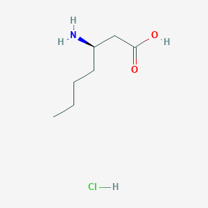 (3R)-3-aminoheptanoic acid hydrochloride