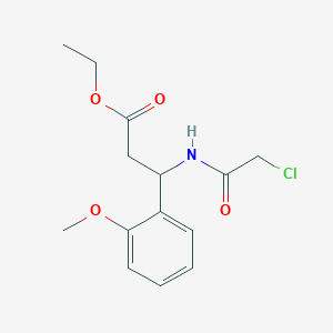 Ethyl 3-[(2-chloroacetyl)amino]-3-(2-methoxyphenyl)propanoate