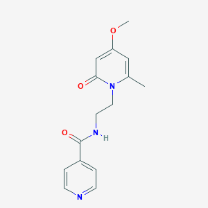 molecular formula C15H17N3O3 B2508799 N-[2-(4-methoxy-6-methyl-2-oxo-1,2-dihydropyridin-1-yl)ethyl]pyridine-4-carboxamide CAS No. 1903872-31-0
