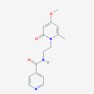 N-(2-(4-methoxy-6-methyl-2-oxopyridin-1(2H)-yl)ethyl)isonicotinamide