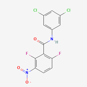molecular formula C13H6Cl2F2N2O3 B2508800 N-(3,5-dichlorophenyl)-2,6-difluoro-3-nitrobenzamide CAS No. 260553-19-3
