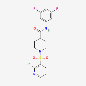 1-[(2-chloropyridin-3-yl)sulfonyl]-N-(3,5-difluorophenyl)piperidine-4-carboxamide