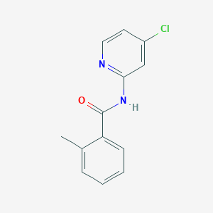 molecular formula C13H11ClN2O B2508835 Benzamide,n-(4-chloro-2-pyridinyl)-2-methyl- CAS No. 901343-44-0