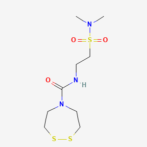 N-[2-(Dimethylsulfamoyl)ethyl]-1,2,5-dithiazepane-5-carboxamide