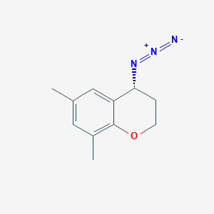 molecular formula C11H13N3O B2508847 (4R)-4-Azido-6,8-dimethyl-3,4-dihydro-2H-chromene CAS No. 2193051-97-5