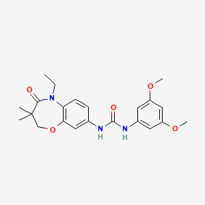 1-(3,5-Dimethoxyphenyl)-3-(5-ethyl-3,3-dimethyl-4-oxo-2,3,4,5-tetrahydrobenzo[b][1,4]oxazepin-8-yl)urea