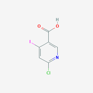 molecular formula C6H3ClINO2 B2508850 6-Chloro-4-iodopyridine-3-carboxylic acid CAS No. 1211578-80-1