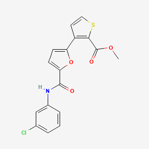 Methyl 3-{5-[(3-chloroanilino)carbonyl]-2-furyl}-2-thiophenecarboxylate