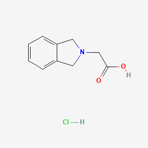 molecular formula C10H12ClNO2 B2508861 1,3-Dihydro-2H-isoindol-2-ylacetic acid hydrochloride CAS No. 1215322-31-8