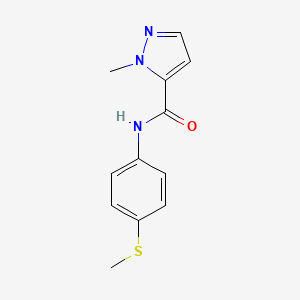molecular formula C12H13N3OS B2508893 1-methyl-N-(4-(methylthio)phenyl)-1H-pyrazole-5-carboxamide CAS No. 1172803-17-6