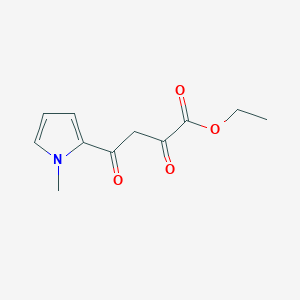 molecular formula C11H13NO4 B2508971 Ethyl 4-(1-methyl-1H-pyrrol-2-yl)-2,4-dioxobutanoate CAS No. 105356-50-1