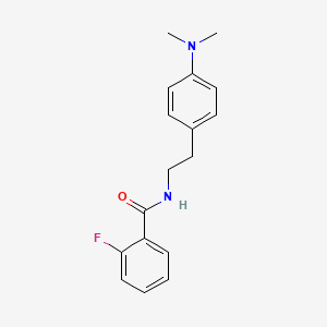 molecular formula C17H19FN2O B2508988 N-(4-(dimethylamino)phenethyl)-2-fluorobenzamide CAS No. 952966-78-8