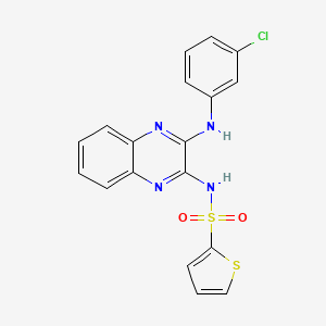 N-{3-[(3-chlorophenyl)amino]quinoxalin-2-yl}thiophene-2-sulfonamide